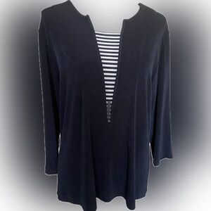Chico’s Navy Blue Women's Top